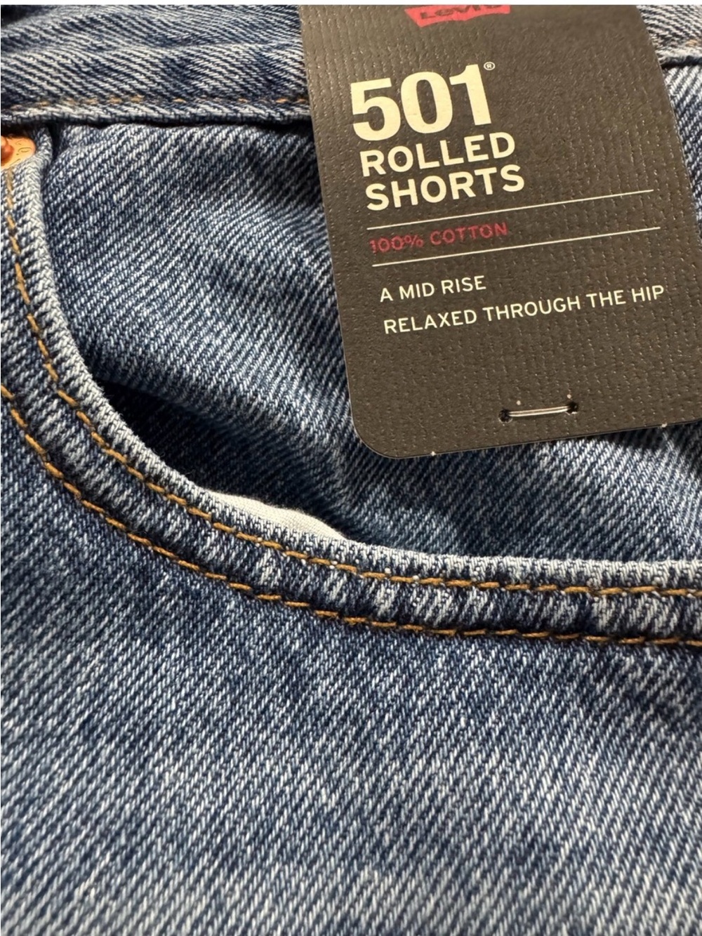 NWI LevIS bUl Koled Snorts - Size 27 - 100% Cotton Premium
Denim - Picture 4 of 7